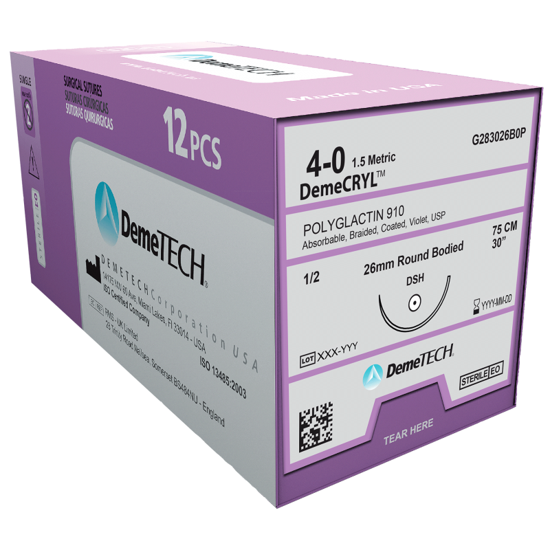 DemeCRYL Absorbable PGLA Sutures