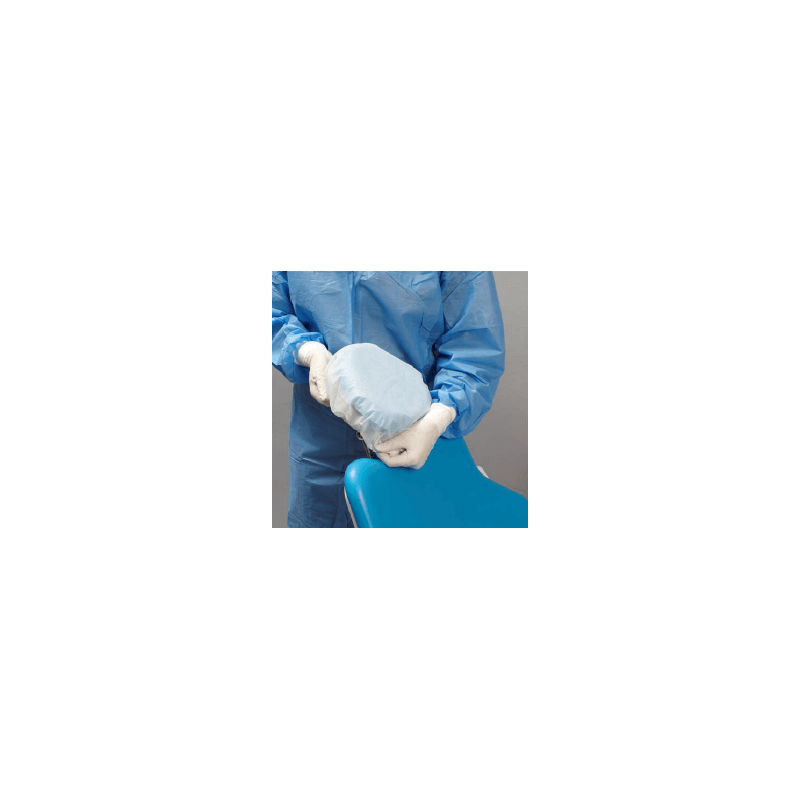 Schutzhaube für Kopfteil-Stuhl aus Vliesstoff, unsterile